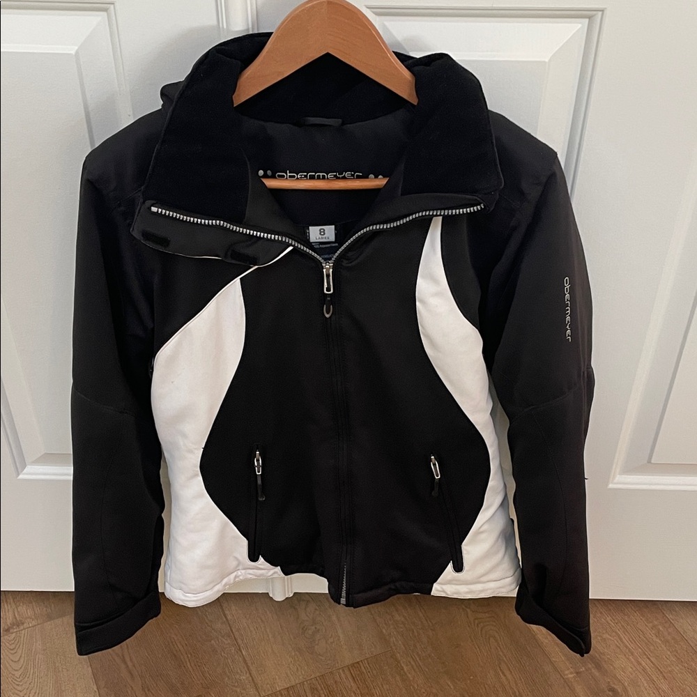 Obermeyer Black and White Ski Jacket
